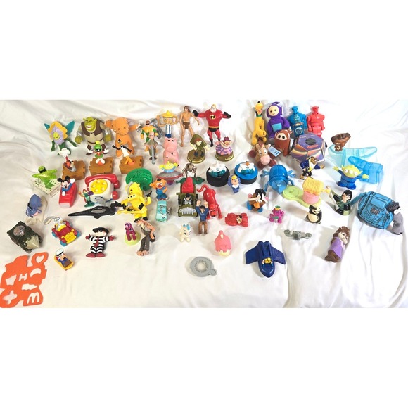 McDonald's Other - McDonald's Happy Meal Toy Lot 60+ 1980s to 2000s Shrek Disney Pixar Looney Tunes